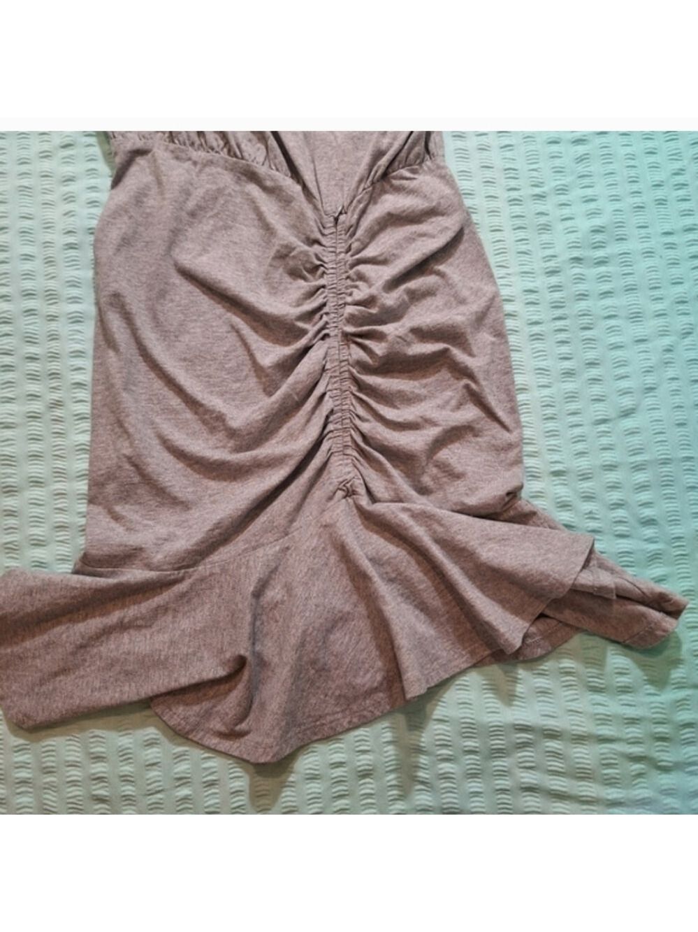 Veronica Beard Gray Ruched Short Sleeve Dress Small - Picture 8 of 9